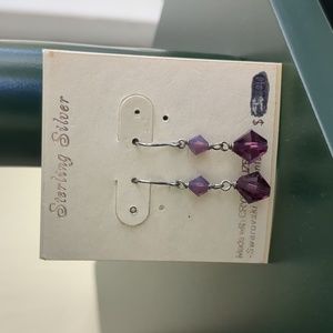 Sterling Silver and Swarovski Crystal Earrings